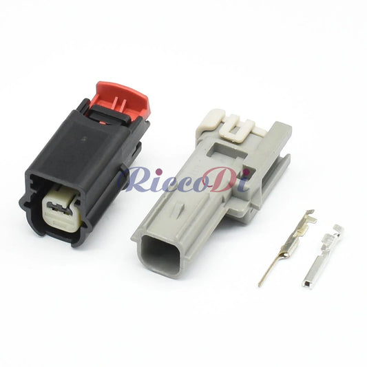 DJ7029Y-0.6-11 / 70230A-1-21 Automotive 2-Pin 0.6mm Wire Connector Set with Terminals