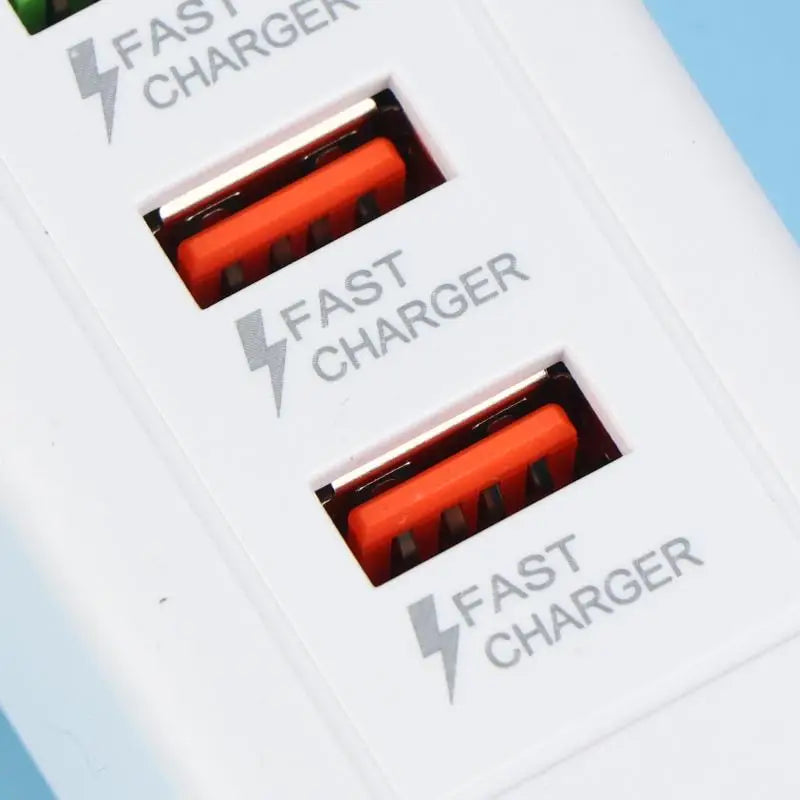 Multi Splitter Adapter Portable Travel Charger, 4 Ports USB Quick Charger, USB-C Charging Power Strip