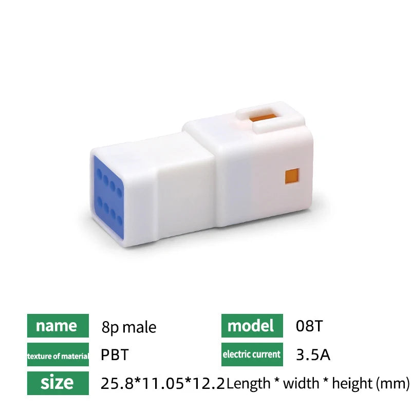 Automotive Connectors JST02R-JWPF-VSLE 2/3/4/6/8 Pin Waterproof Connectors Male and Female Butt Plugs