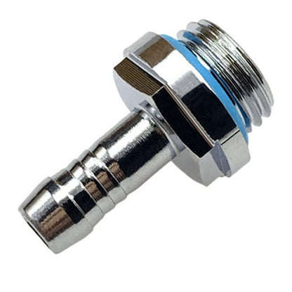 Water Cooling Barb Fitting 2-Touch G1/4 Thread Hose Pagoda Connector with Waterproof Sealing Ring, 4–14mm
