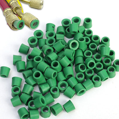 200/50Pcs Car Air Conditioning Line Repair Gasket “1/4" Charging Hose/Manifold Repair O-Ring Seal Rubber Gasket Auto Repair Tool
