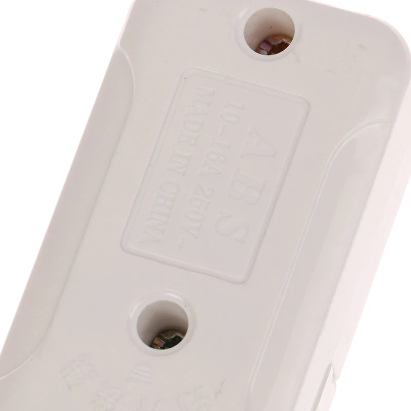 Inline On/Off Push Button Switch for Table Lamp — White Cord Switch, 1/2/3pcs
