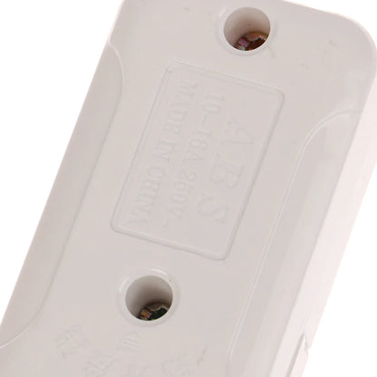 Inline On/Off Push Button Switch for Table Lamp — White Cord Switch, 1/2/3pcs