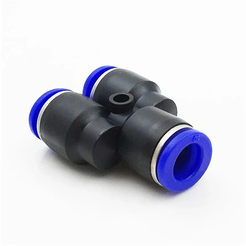 Pneumatic Push-to-Connect Fittings Kit Y W Shaped Air Water Oil Hose Connectors for Nylon Polyurethane Tubing