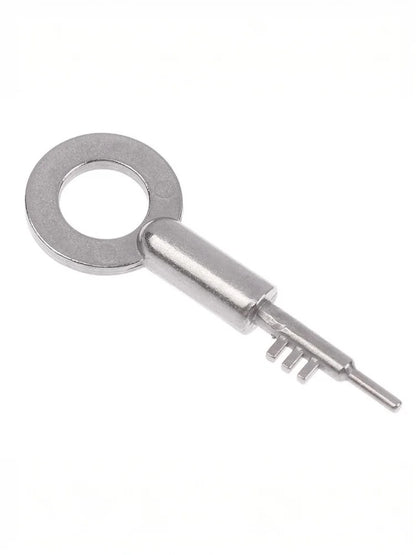 New Stainless Steel 3-Tooth Lock Key Blank Universal - Bathroom Door Keys Home Security Replacement Keys