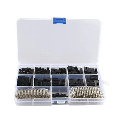 2.54mm Dupont Connector Jumper Wire Kit with Male/Female Crimp Pins and Header Terminal Connectors