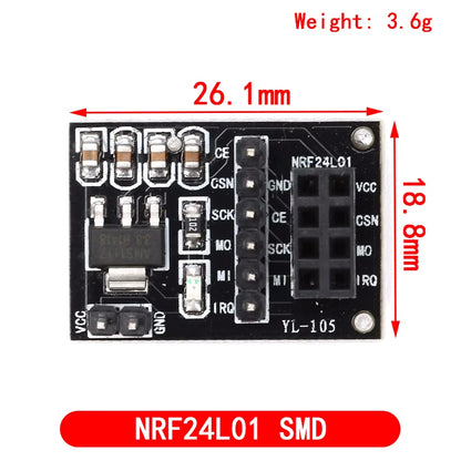 NRF24L01+ 2.4GHz Wireless Transceiver Module with PA+LNA – Long Range for Arduino