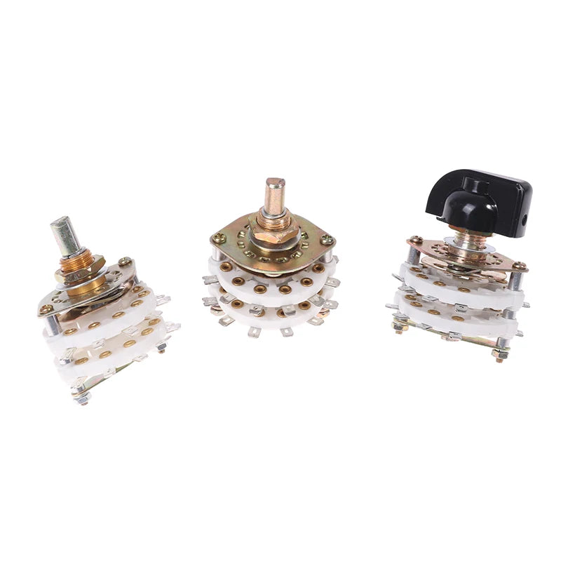 Channel Rotary Switch Selector 2/4 Pole 6-10 Position with Cap