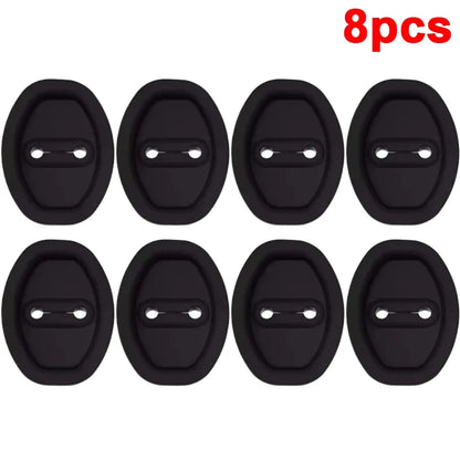Universal Car Door Shockproof Silicone Cushion – Mute Shock Absorber Protective Cover for Door Latch (8/1PCS)
