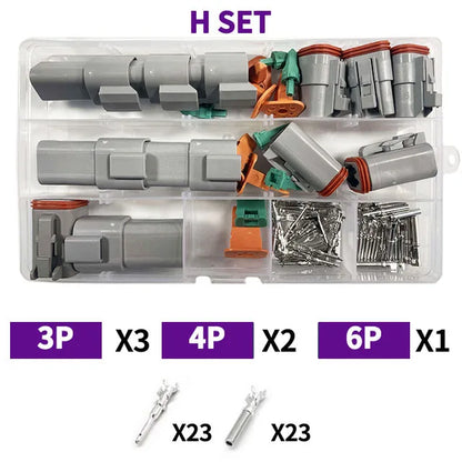 Deutsch DT Series Waterproof Connector Kit with Pins DT06-2/3/4/6S DT04-2/3/4/6P