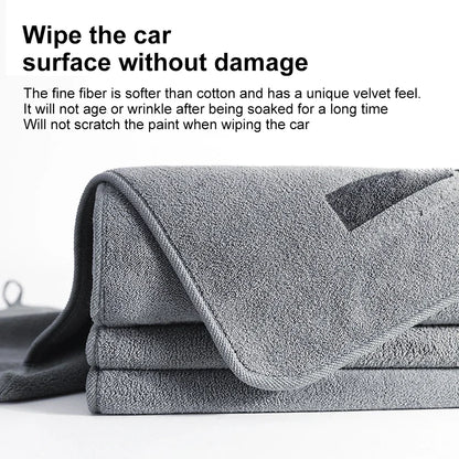 New High-end Microfiber Car Wash Towel Soft Drying Cloth Car Body Towels Double Layer Plush Thicken Water Absorption Car Rag