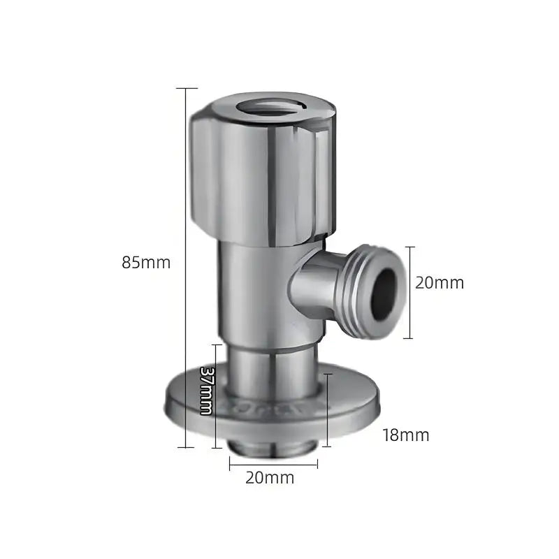 New Stainless Steel Angle Valve Toil Water Valve Kitchen Sink Tap Triangle Valve Toil Water Heater Valve Angle