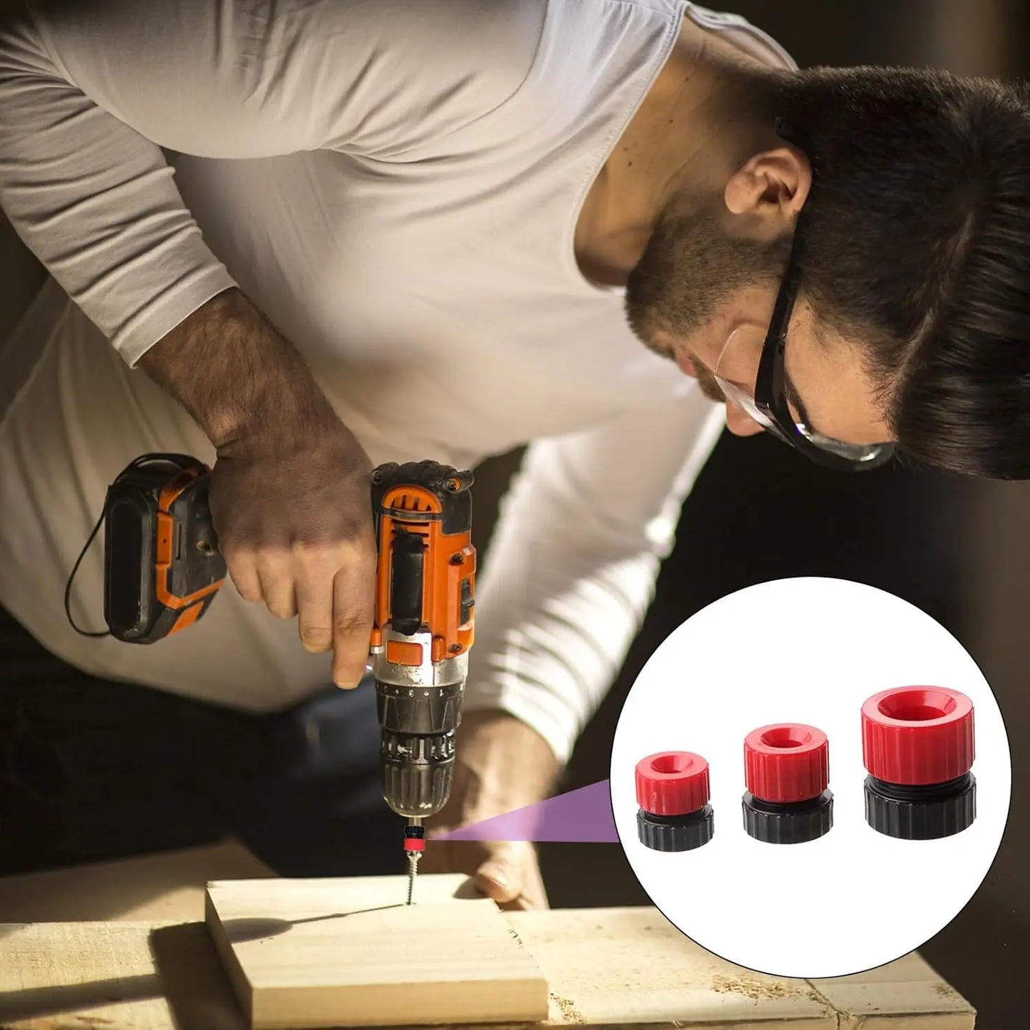 1/3pcs Adjustable Drill Bit Depth Stop 3-13mm Drill Bit Stop Collar Shaft Limit Metric Lock Positioner Hole Guide Woodwork Tools