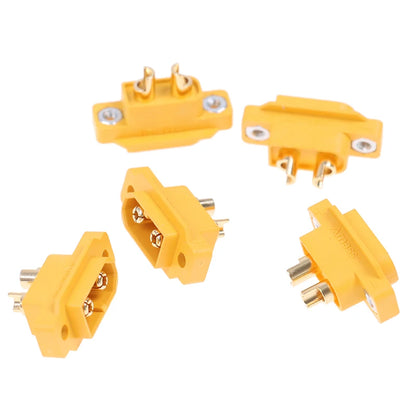 New 5pcs AMASS XT60E-M Mountable XT60 Male Plug for RC Drone FPV Racing Fixed Board