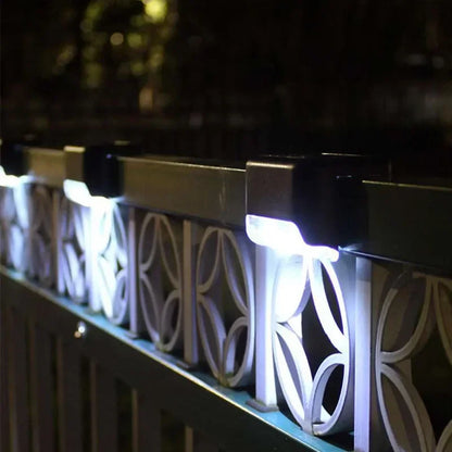 Christmas Outdoor Solar Decorative Light Deck Lights Garden Step Lamp Outdoor Balcony Fence Stairs Decoration Small Night Light