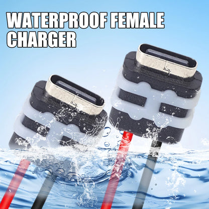 2 Pin Waterproof USB C Panel Mount Connector for Auto & Smart Devices