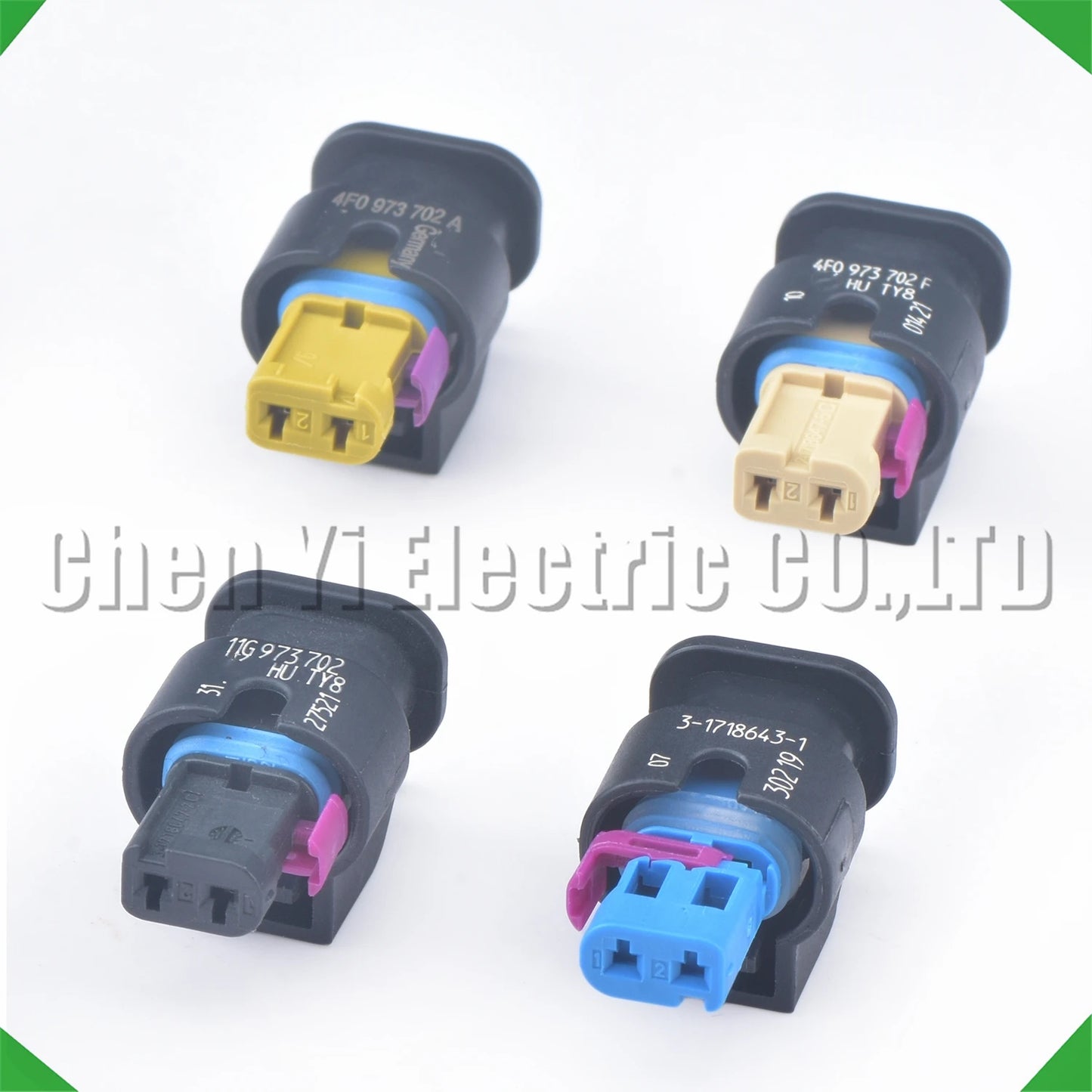 2 Pin Waterproof VVT Solenoid Ignition Coil Connector 4F0973702A 11G973702 for VW Audi