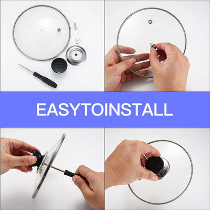 Universal Pot Lid Knob Replacement Kitchen Handle with Screwdriver