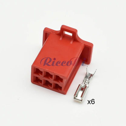 6 Pin 2.8mm MTW Connector 6030-6991 6040-6111 DJ7061A-2.8 PA66 Motorcycle Automotive Socket