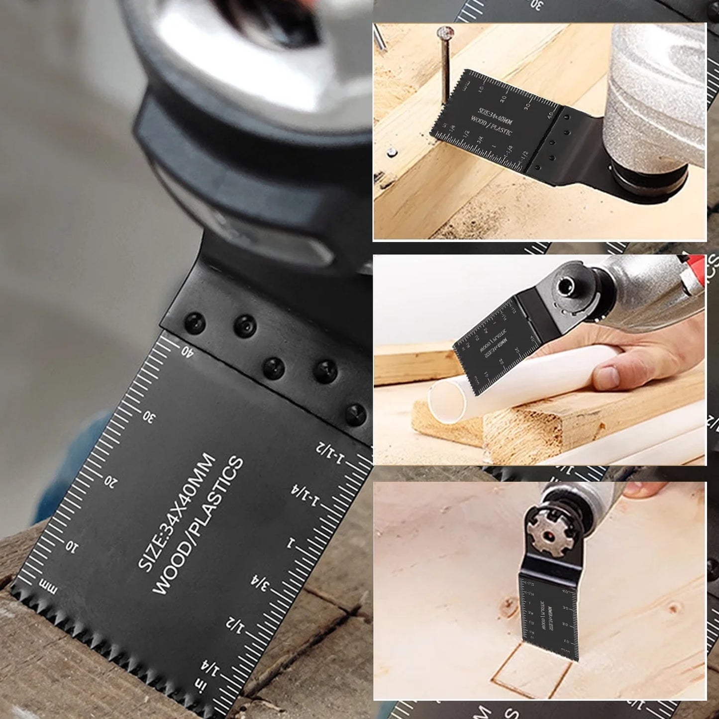 Universal Oscillating Multi-Tool Saw Blade HSS 90×35mm | For Dremel, Milwaukee, Makita, Bosch | Wood Plastic Drywall
