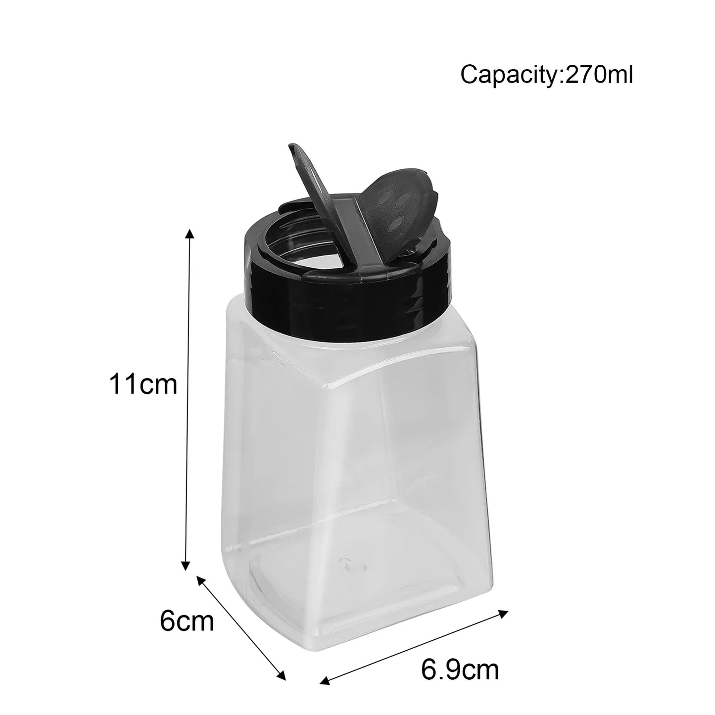 Portable Spices Seasoning Shaker Bottles Sugar Salt Pepper Jars BBQ condiment dispenser Empty Plastic Container Kitchen Gadgets