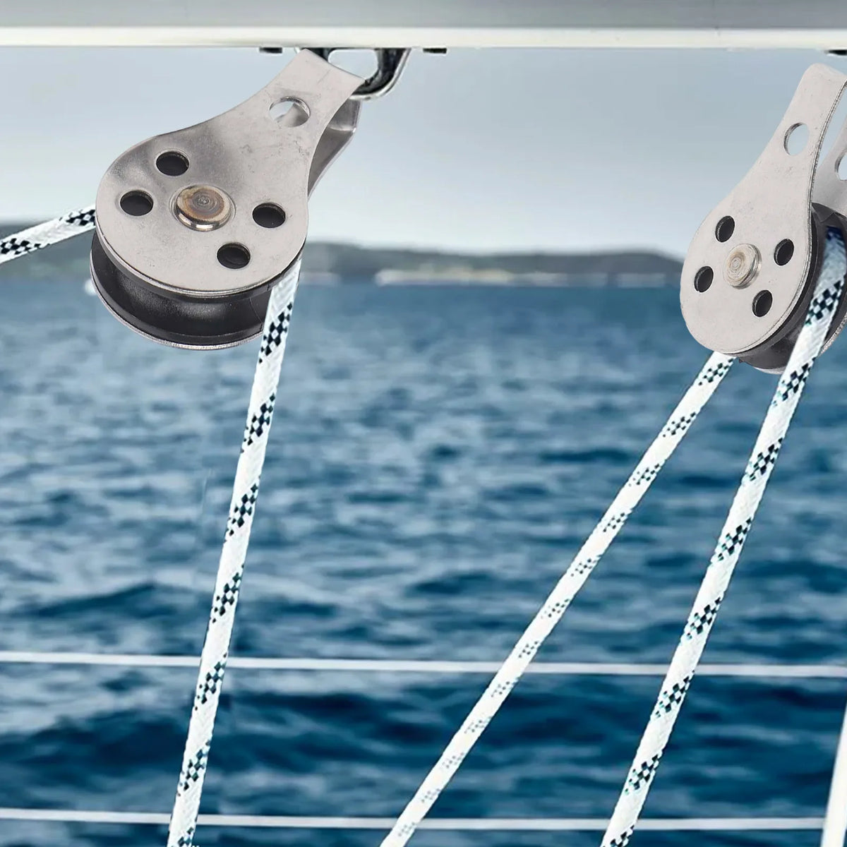 Gear Outdoor Pulley Set Stainless Steel Stainless Steel Pulleys Rust Resistant Material Smooth Operation System