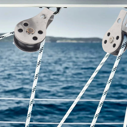 Gear Outdoor Pulley Set Stainless Steel Stainless Steel Pulleys Rust Resistant Material Smooth Operation System