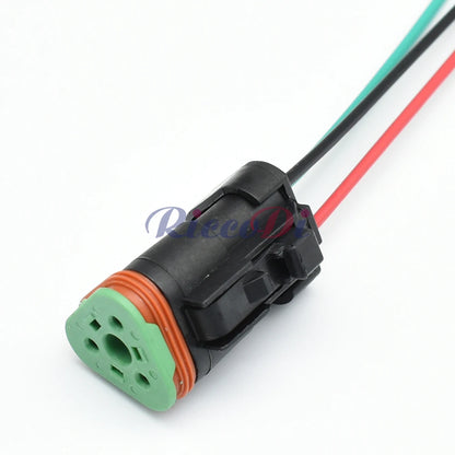 Deutsch DT 3-Pin Waterproof Connector DT06-3S DT04-3P 22-16AWG Sealed Plug