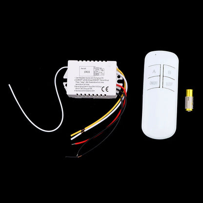 220V RF433 1/2/3/4 Ways Digital Remote Control Light Switch Wireless ON OFF Switch For Light Bulb Chandelier