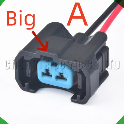 2 Pin Automotive Waterproof NH1 OBD2 Fuel Injector Connector Wire Harness Plug 6189-0553 1121700222AB001 for Honda CRV Civic