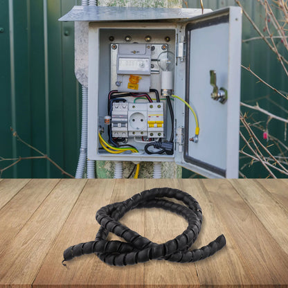 Spiral Wire Protector Hose Tube 1Meter for Cable Management and Protection in Home Office and Workshop Environments