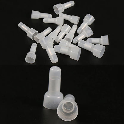 100/250Pcs Nylon Insulated Closed End Crimp Terminals – 22-16 / 16-14 / 12-10 Gauge Wire Crimp Cap Connector Kit