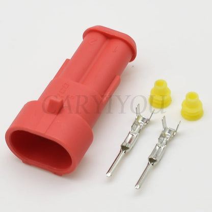 2 Pin 1.5mm Waterproof Connector 282080-1 282104-1 DJ7021-1.5-11/21 PA66 Male Female Seal