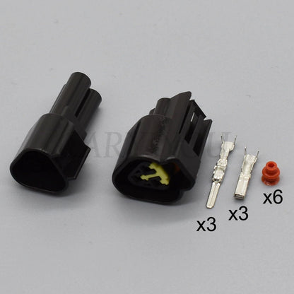 3-Pin 2.3mm Furukawa Waterproof Connector FW-C-3M-B / FW-C-3F-B DJ7031Y-2.3 Male Female