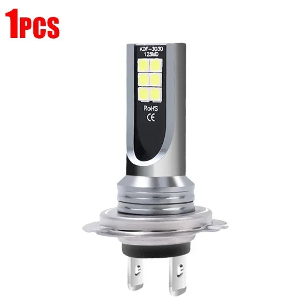 Universal H7/H4 LED Headlight Bulb Beam Kit 24W High Power COB Car Lights Headlamp 6500K Auto Headlight Bulbs Car Fog Light