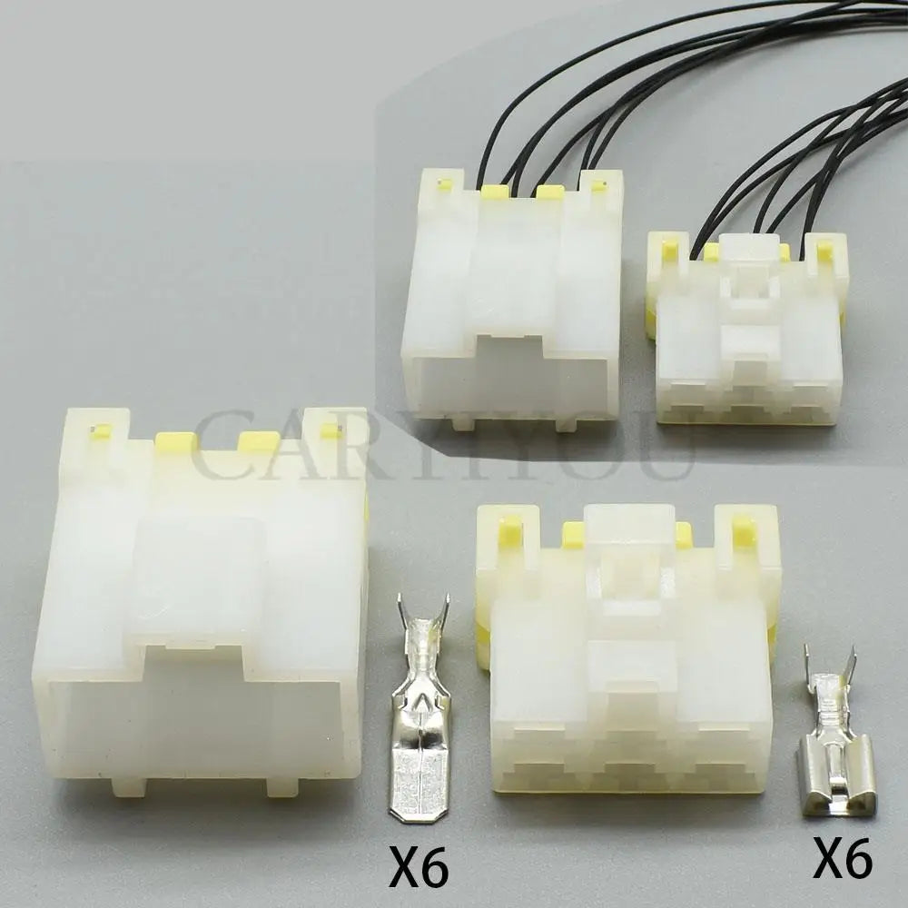 7122-6060 / 7123-6060 Automotive 6-Way Motormeter High Current Connector — Car Instrument Socket with Pre-wired Cables