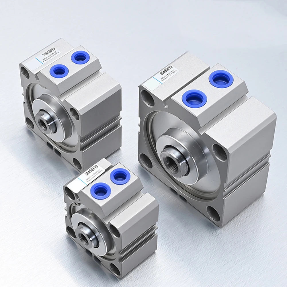 1pcs SDA Thin Cylinder 32X35 Pneumatic Air Cylinder 32mm Bore 35mm Route Thin Air Cylinder 1/8 PT 30-800 Mm/s