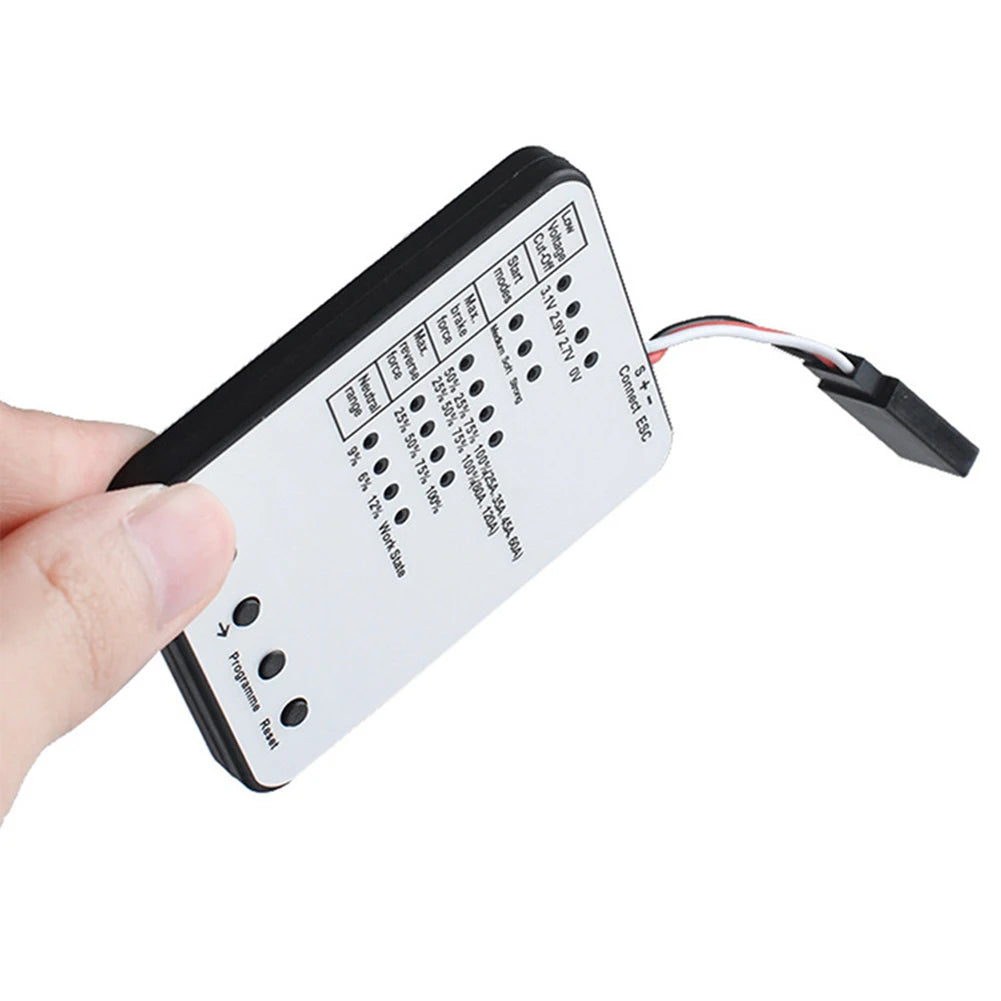 Rogramming Card For Electronic Speed Controller Travel Settings LED Indicator Compatible With Multi ESC 61486mm