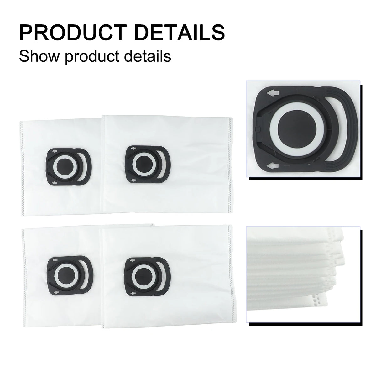 Dust Bags Replacement for Tefal For XPlorer Serie 75 S+ Vacuum Cleaner 4 or 10 Pack Bags for Efficient Dirt Capture