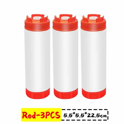 16oz Double Ended Sauce Squeeze Bottle Salad Dressing Dispenser