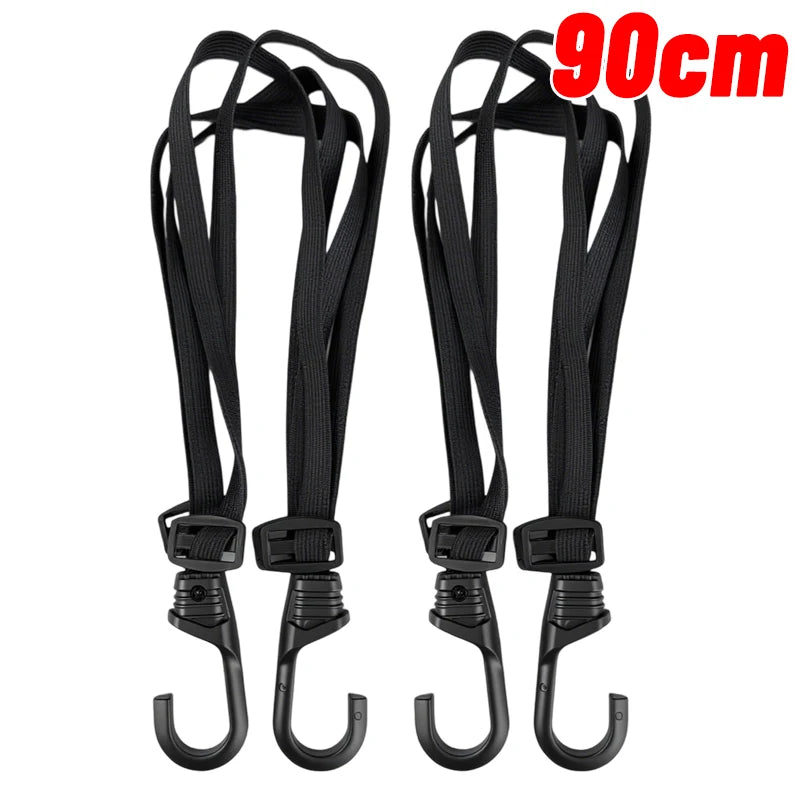 60/90cm Motorcycle Helmet Straps Motorcycle Accessoy Hooks Luggage Retractable Elastic Rope Fixed Strap Motos Helmet Luggage Net