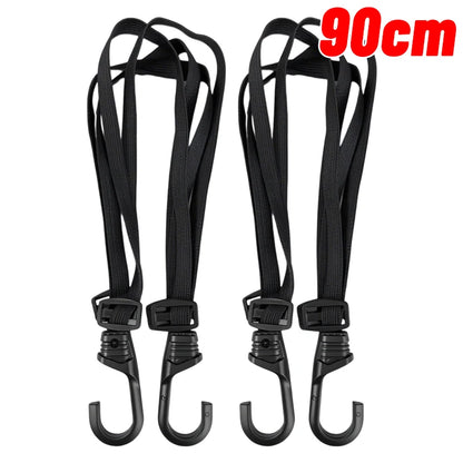 60/90cm Motorcycle Helmet Straps Motorcycle Accessoy Hooks Luggage Retractable Elastic Rope Fixed Strap Motos Helmet Luggage Net