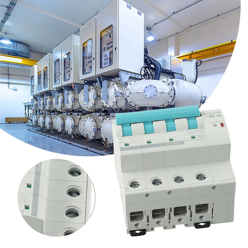 For Tuya Din Rail WIFI Circuit Breaker Timer Remote Control APP Smart Switch MCB Electrical Equipment & Supplies Parts
