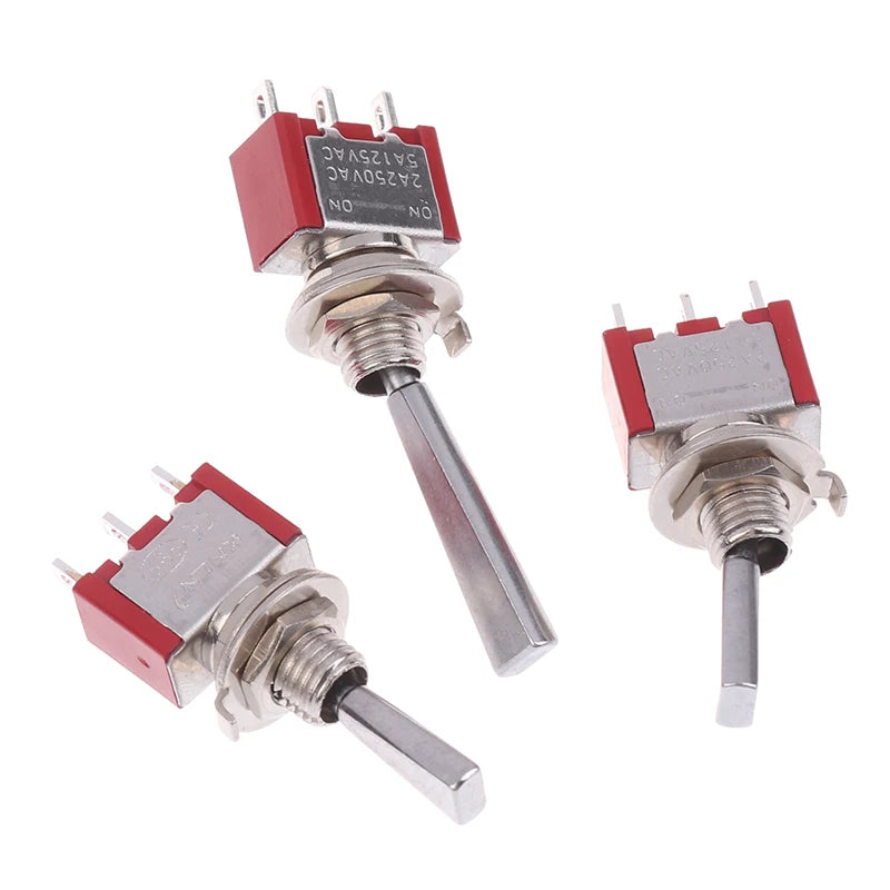 ON OFF ON Toggle Switch DPDT SPST DPST 3 Pin 3/2 Position 5A 125VAC 2A 250VAC Latching