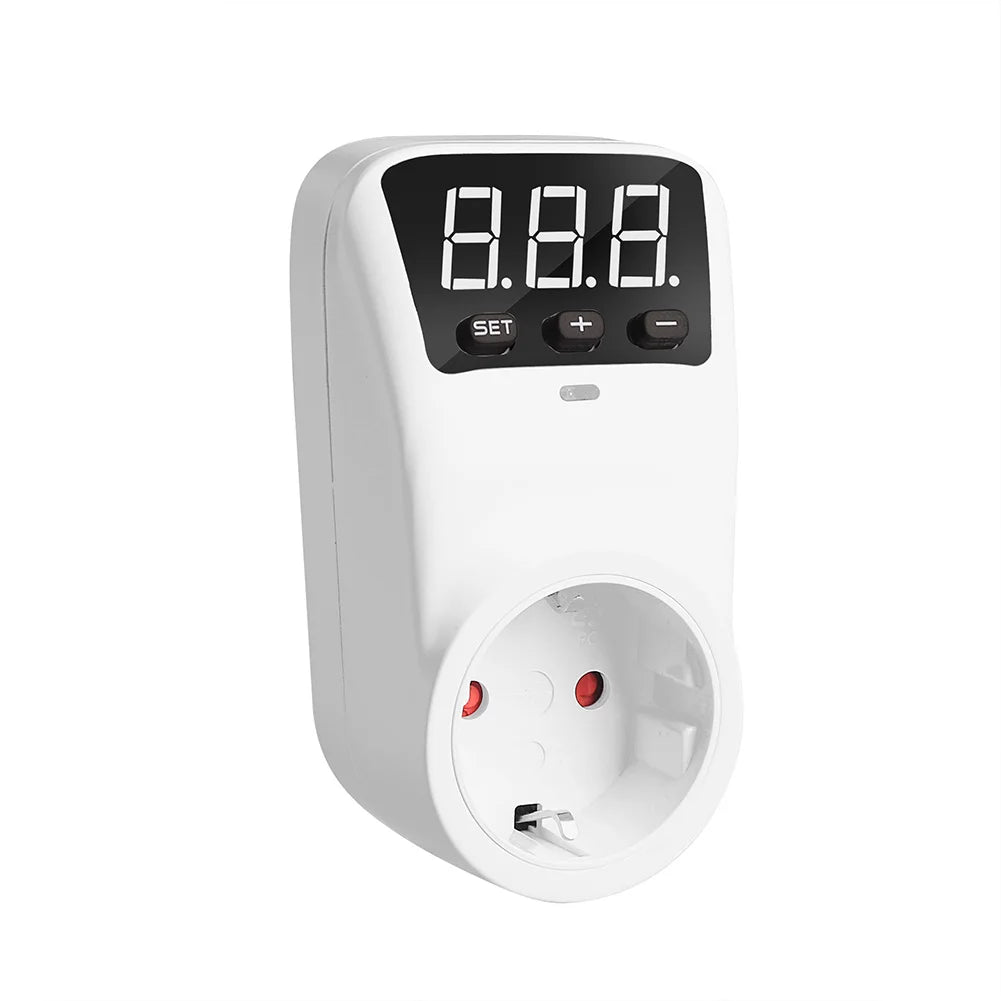 Adjustable Voltage Protector Socket AC120V/230V 16A Surge Protection with Delay | DE UK US Plug