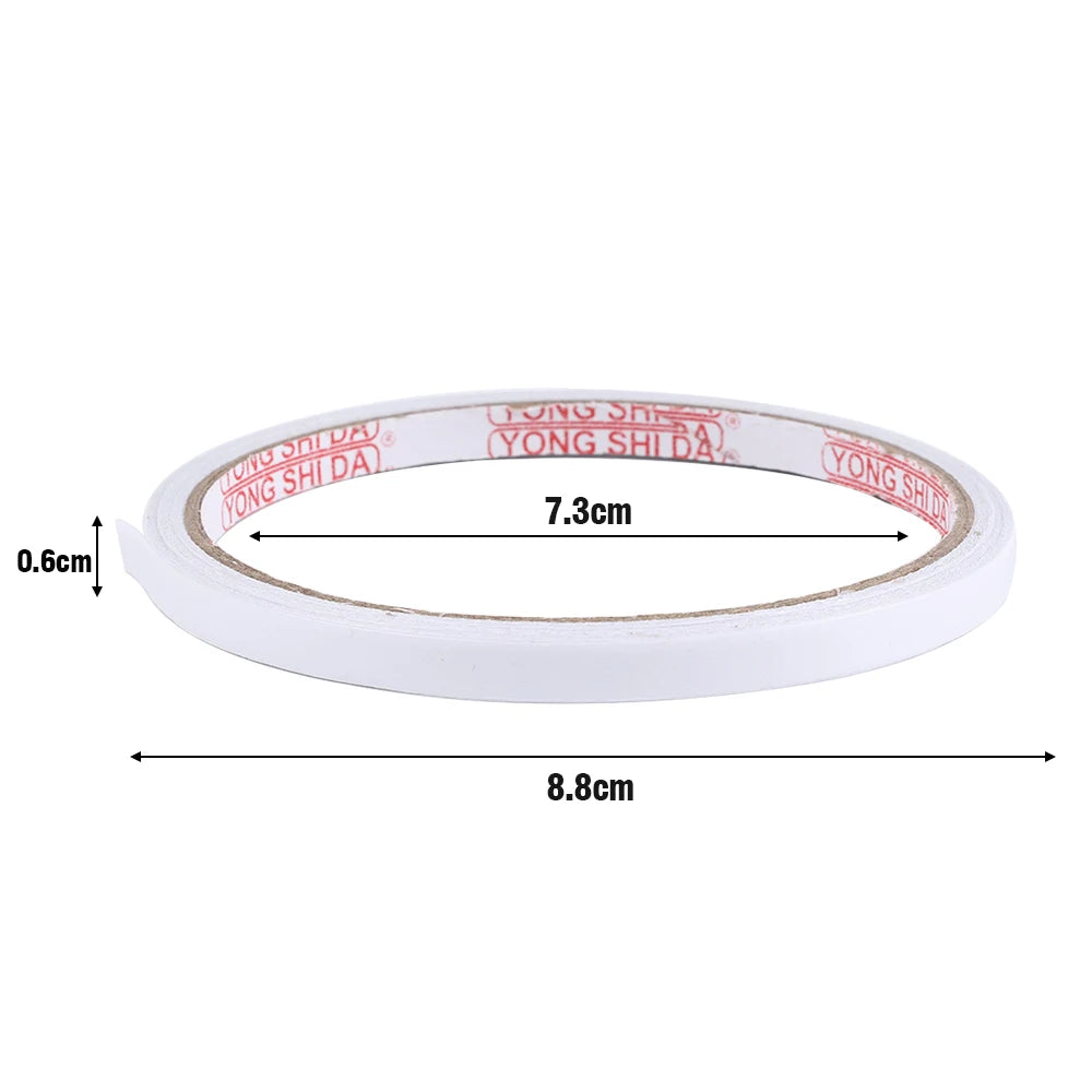 10/1Rolls Double Sided Adhesive Tape 8M Ultrathin White Strong Tape Sticker for Home Office Craft Double Sided Tape Sticky Paper