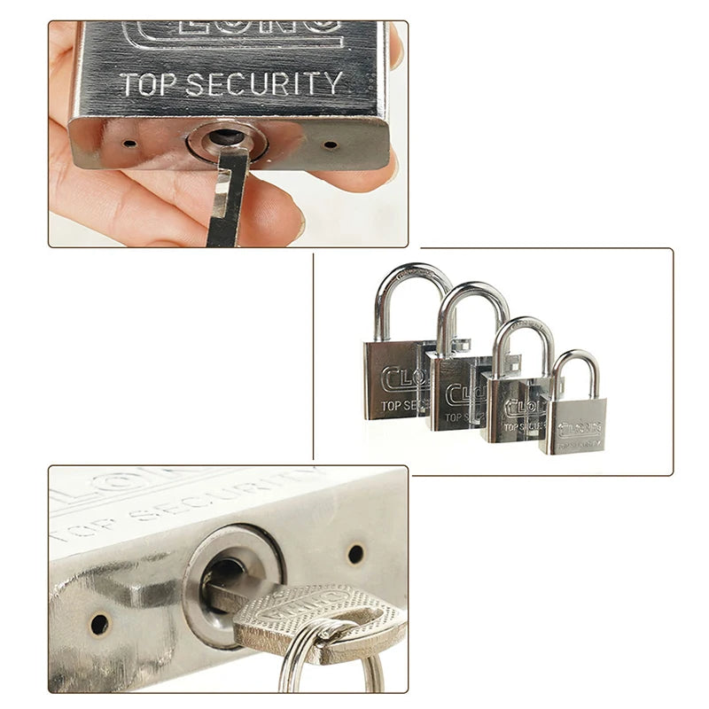 Stainless Steel Waterproof Padlock Same Key Open All Locks
