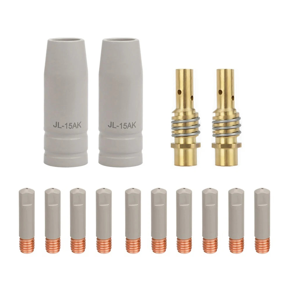 14pcs Welding Torch Nozzle Kit 15AK Coating  For Protection Nozzle Non Welding Airless Protection Machine