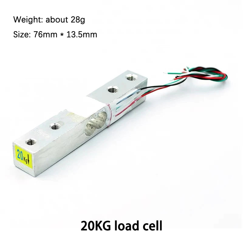 Small Range Weighing Pressure Sensor Module with HX711AD for 1-20kg Measurement
