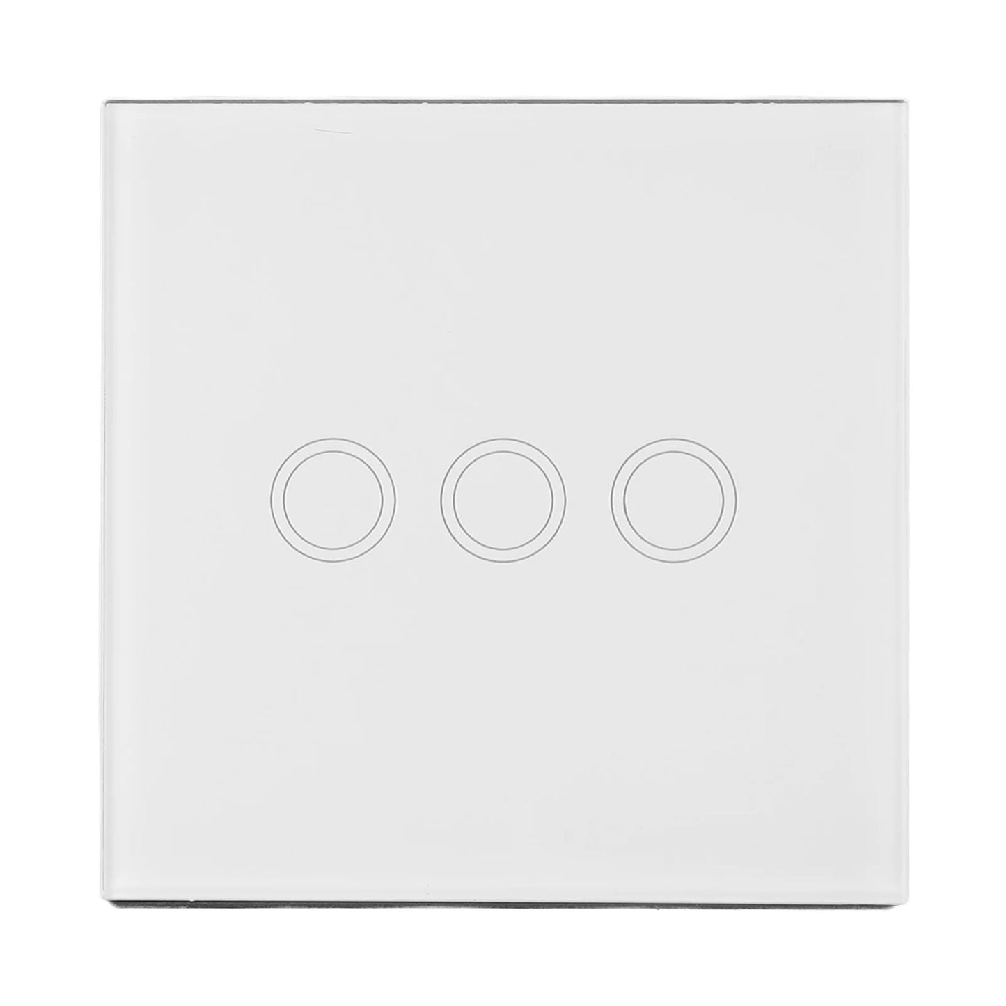 Contemporary 3 Gang Touch Light Switch Engineered to Work Seamlessly With All Your Lighting Fixtures in Any Location